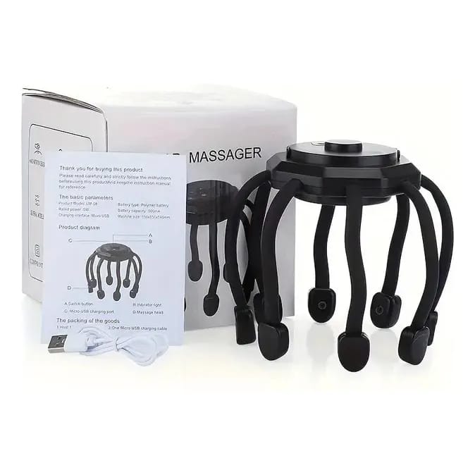 Electric Head Massager – Smart Scalp Relaxation Device for Stress Relief & Sleep